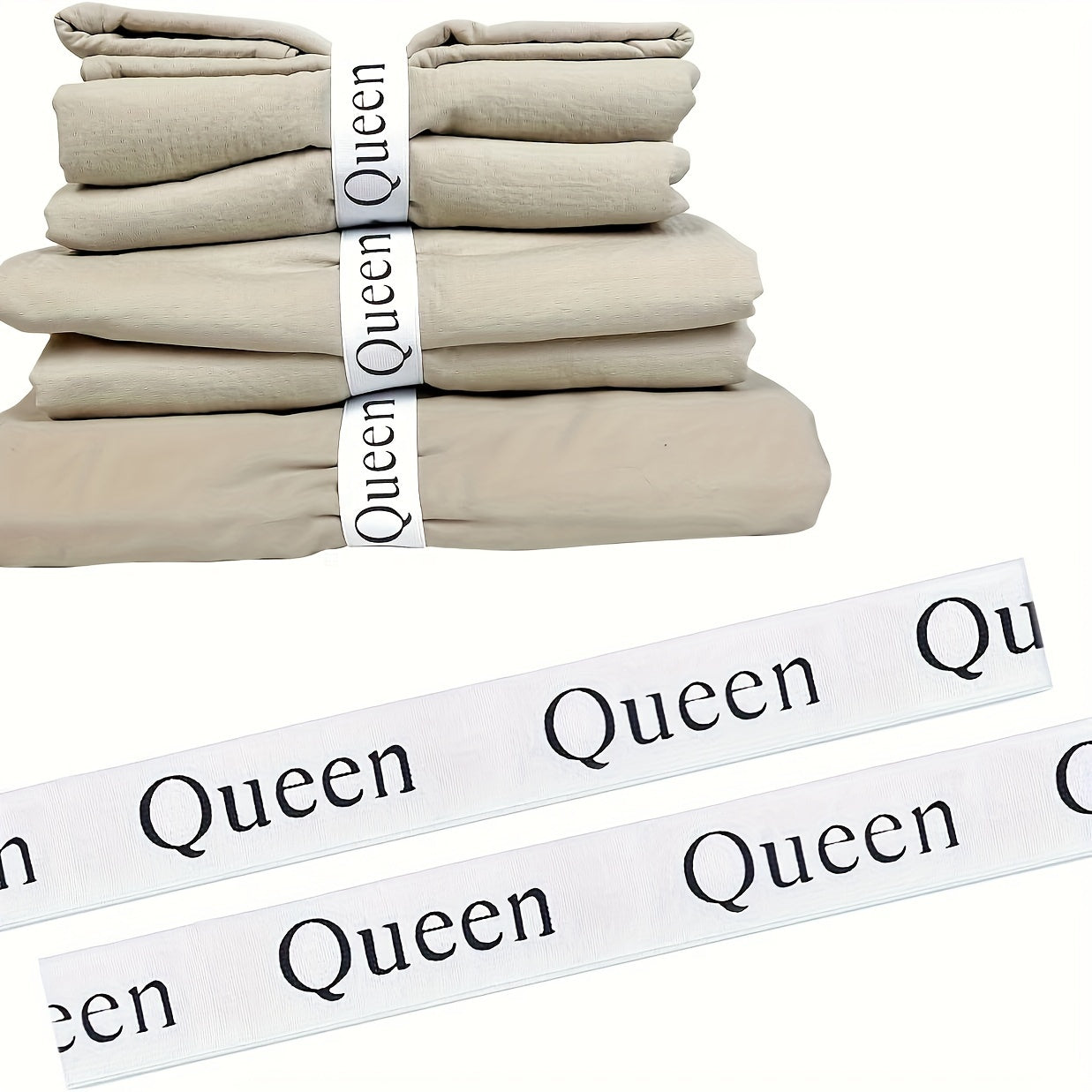 Bed Sheet Organizer Set for Neatly Stored Bedding in Wardrobe