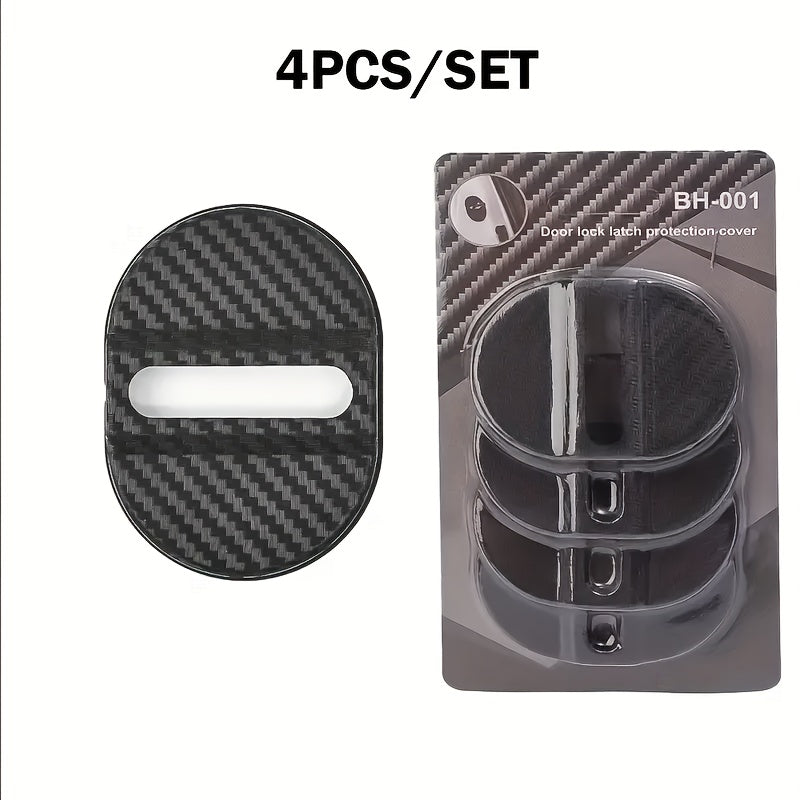 Комплект из 4 накладок на замки дверей автомобиля из антикоррозийского пластика для защиты транспортного средства