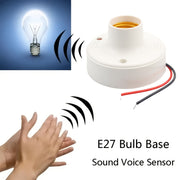 E27 LED Bulb Holder with Sound Voice Control Sensor and Delay Switch 85V-265V