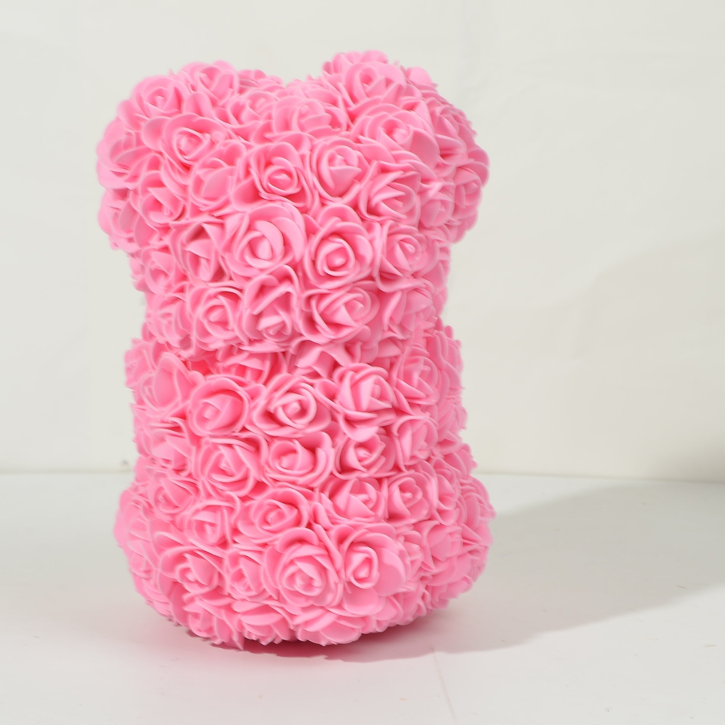 Foam Flower Rose Bear Gift for Valentine's Day Mother's Day Weddings Anniversary 17x23cm