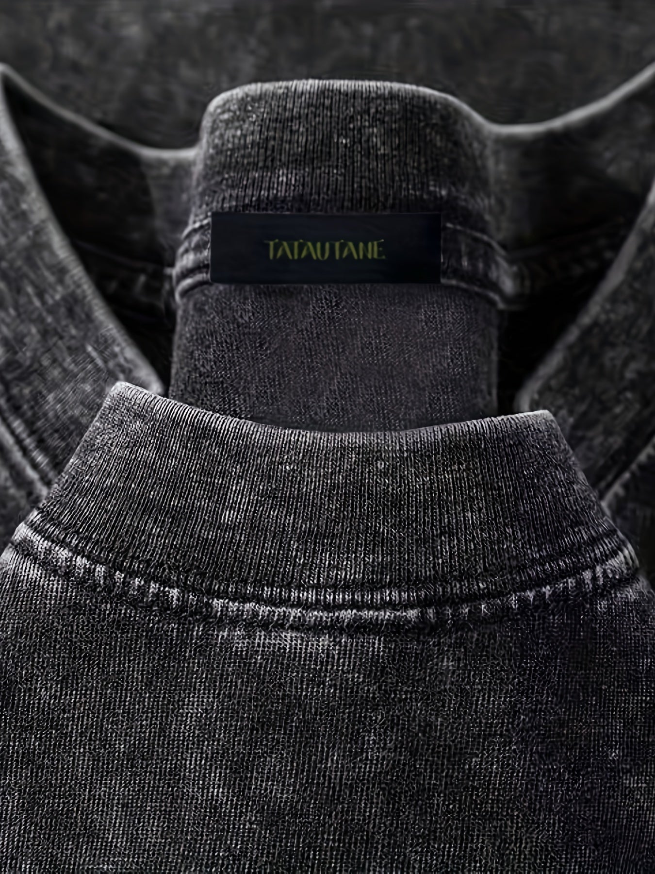 Camiseta de algodón negra para hombre de manga corta, estilo vintage, ajuste casual, verano