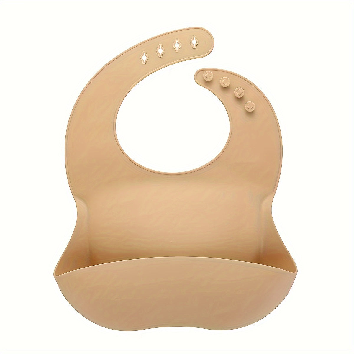 Baby Silicone Bib for Children 0-6 Years Waterproof Oil-Resistant Easy to Clean Adjustable