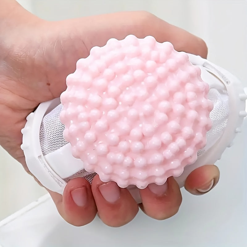 2-In-1 Washing Machine Cleaning Ball with Hair Catcher Durable Plastic Mesh Filter