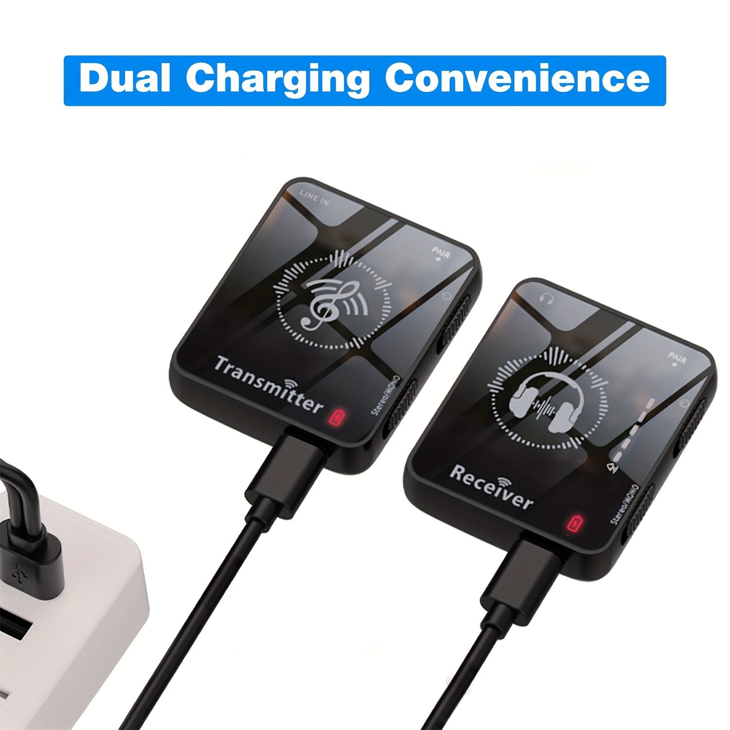 Беспроводная внутрьушная система мониторинга на 2,4 ГГц, без потерь, радиус действия 30 м, перезаряжаемая