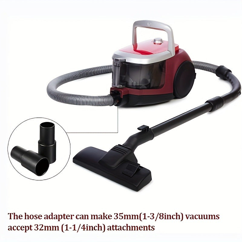 2 dona vakuum adapter, 35mm (1-3/8in) Mm dan 32mm (1-1/4in) ichki diametrli cho'tkalar bilan mos keladi. 35mm tashqi diametrli quvurlar uchun mos keladi. Plastikdan tayyorlangan.