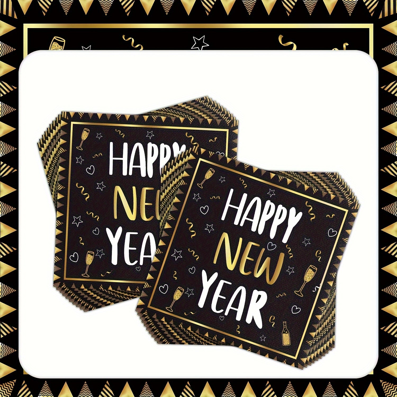 Bayram va kechalar uchun bayramlik qog'oz salfetkalar, 50 ta paket