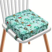 Cojín de asiento plegable con respaldo suave y cinturón para uso en el suelo en sala de estar, jardín de infancia, terraza o playa