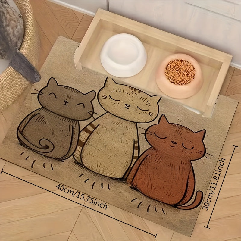 Alfombrilla impermeable para mascotas para gatos y perros duradera, resistente al agua, a los arañazos y fácil de limpiar