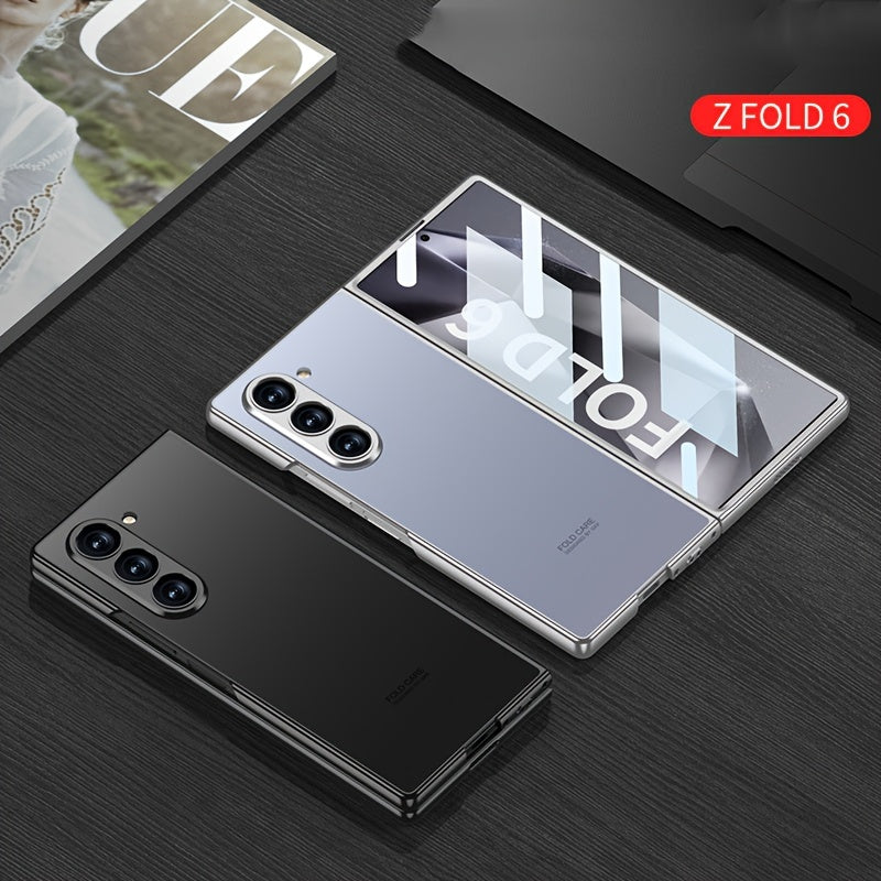 Frosted PC Shell-Film Mobile Phone Case for Samsung Galaxy Fold Series Shockproof Drop-Proof Business Protective