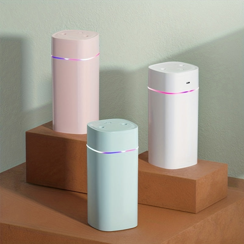 600ml Ultrasonik havo namlagich uy ofisi uchun ikki tomonlama bug'li, shovqinsiz aromaterapiya