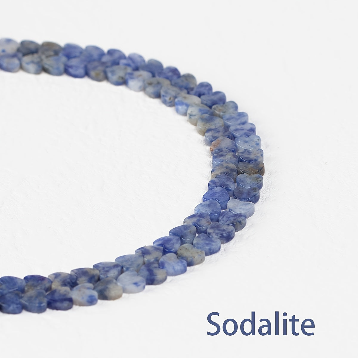 Juego de 20 cuentas de piedra natural con forma de corazón multicolor 6x2mm para hacer joyería