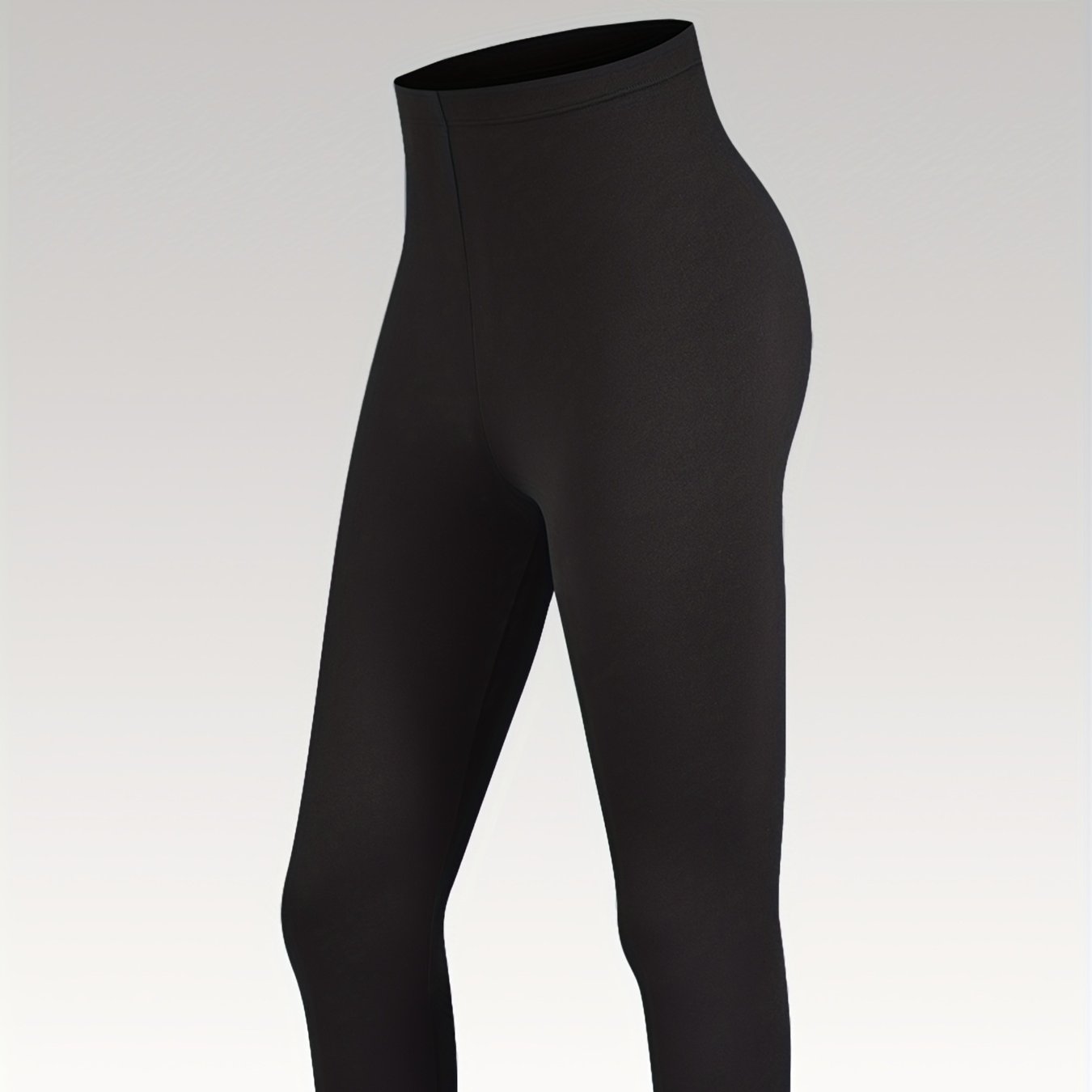 Plus Size Women's Capri Leggings Soft High Stretch Athletic Pants Green