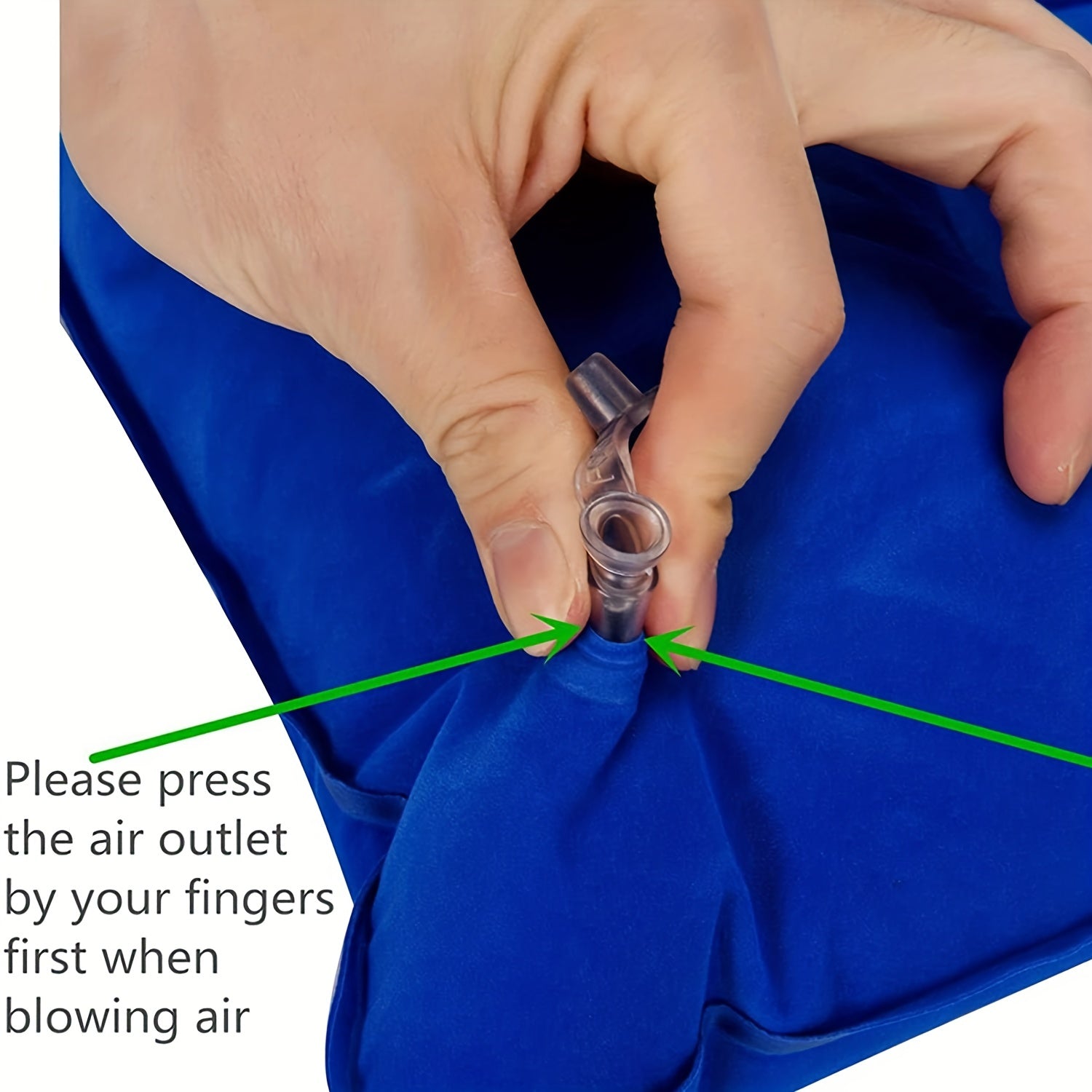 Inflatable Pillow for Travel Camping Office Car Support Neck Lumbar 1 or 2 Pack