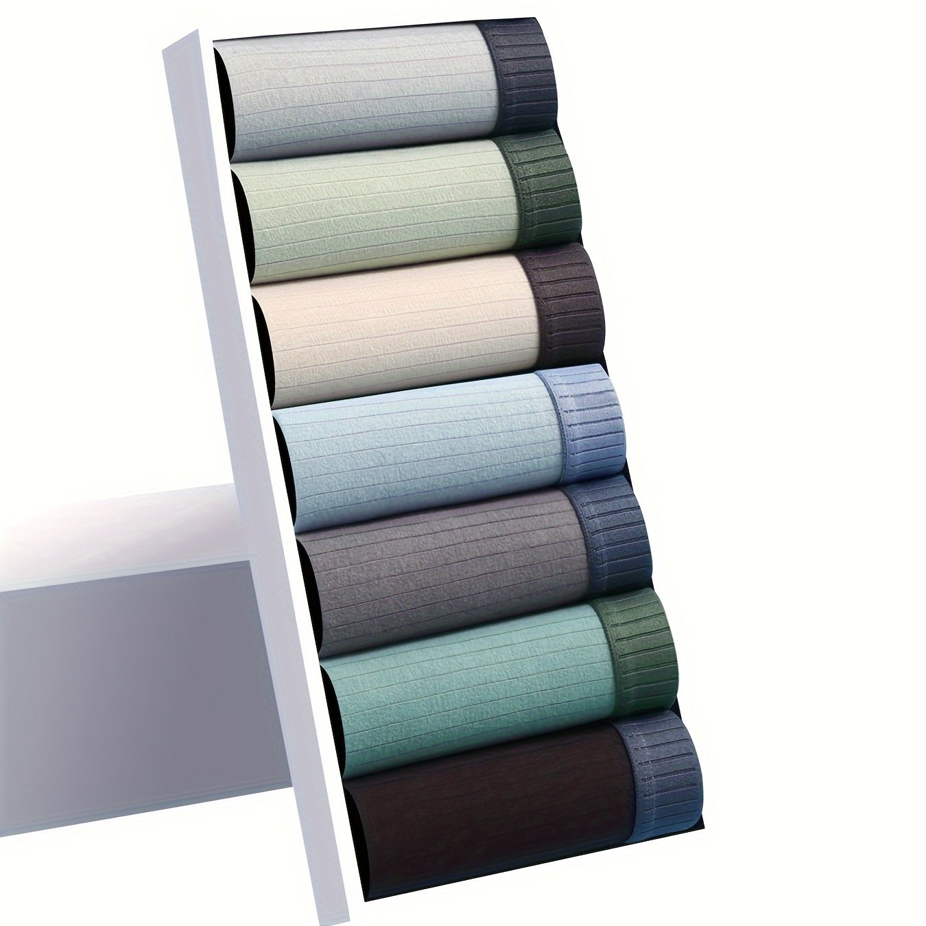 Men's Cotton Boxer Briefs with Colorblock Waistband Soft Breathable Casual Solid Colors