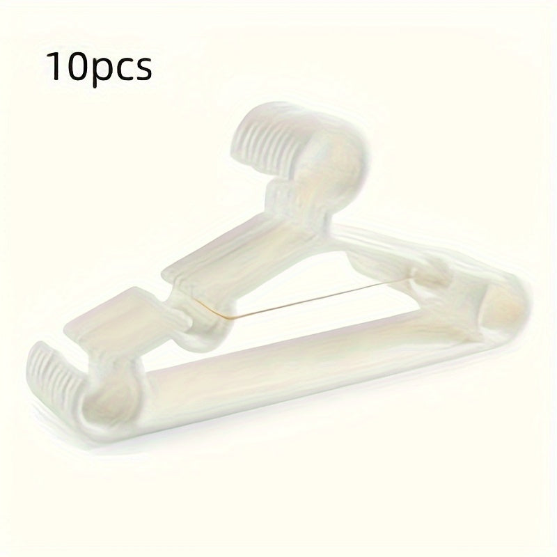 Set of 10 Space-Saving Portable Closet Hangers for Clothing Storage