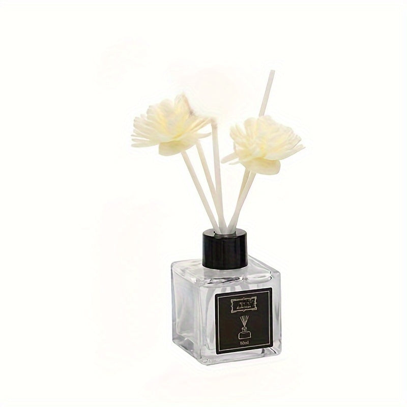 50ml Flameless Reed Diffuser Set with Essential Oil Fragrance Dried Flowers for Home Decor