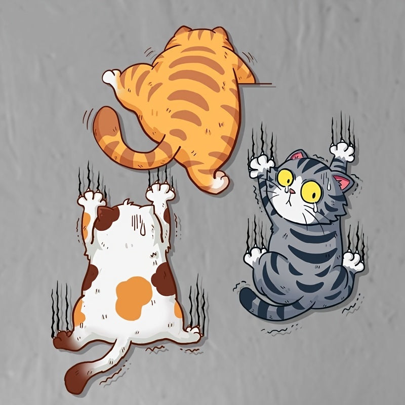 Pegatinas divertidas de gatos para coches, adhesivos de vinilo impermeables para coches y motocicletas
