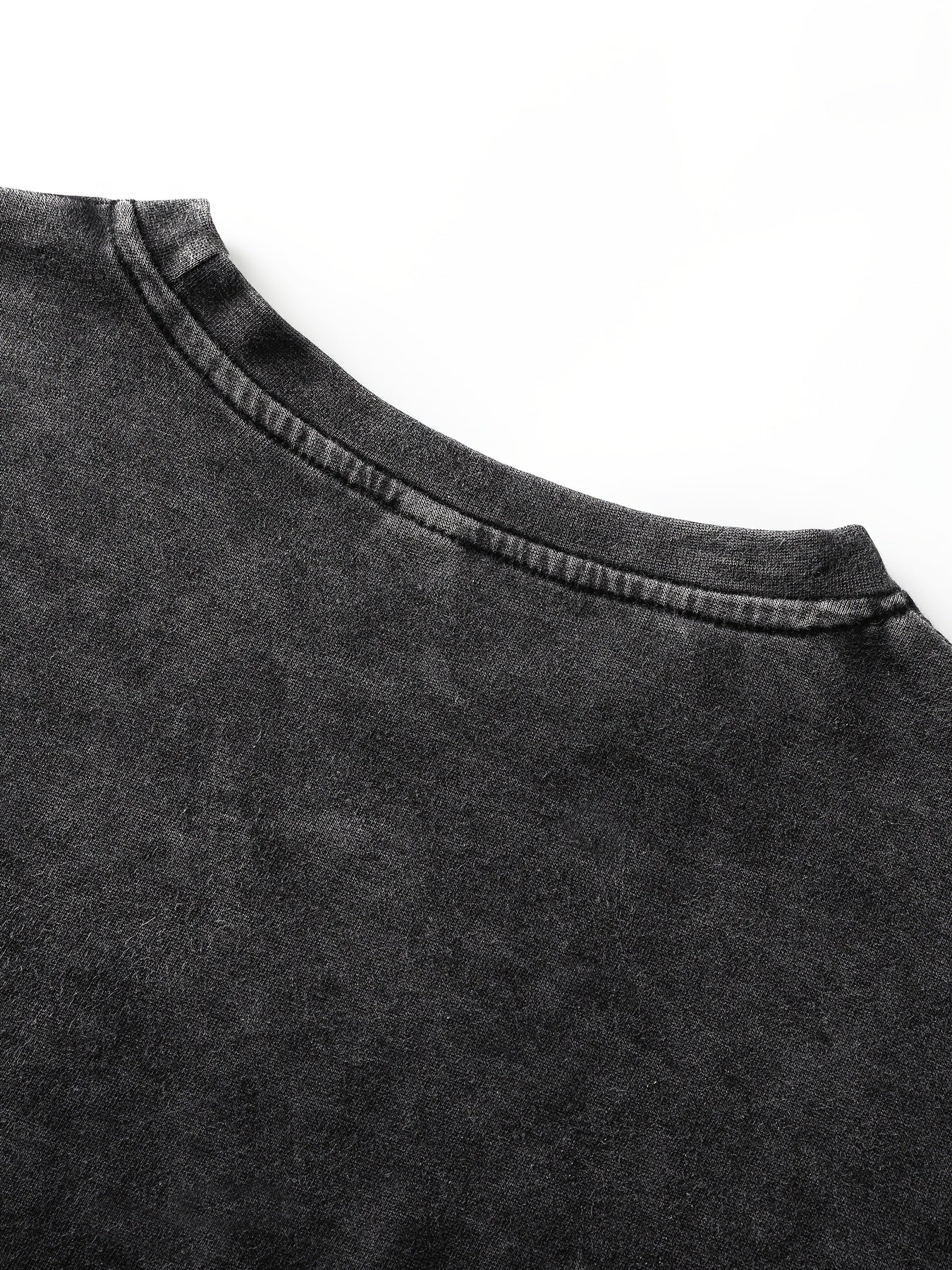 Women's Black Distressed T-Shirt with Pink Bow Print Short Sleeve Crew Neck Summer Cotton Blend