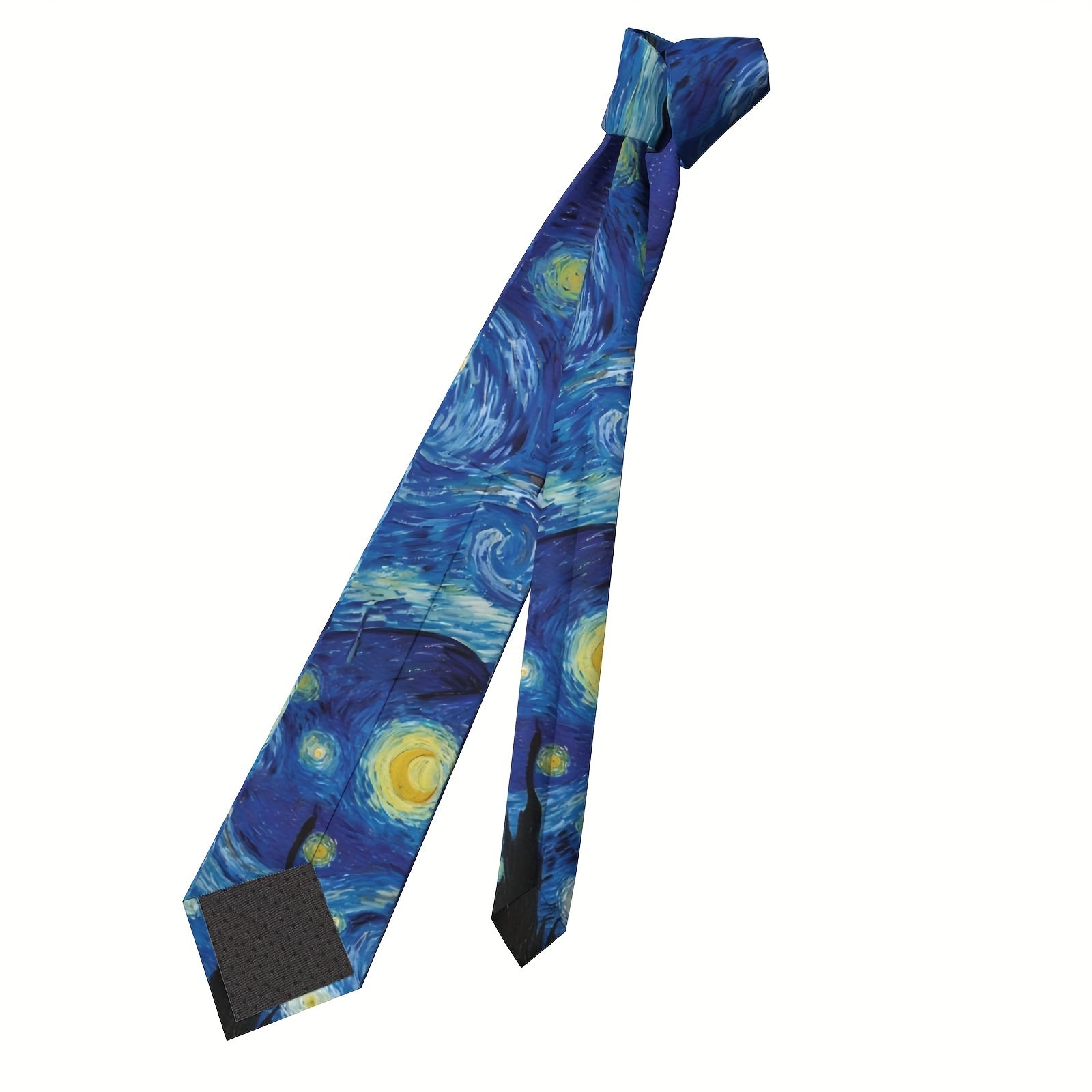 Men's Starry Night Oil Painting Tie Polyester Business Dress Tie