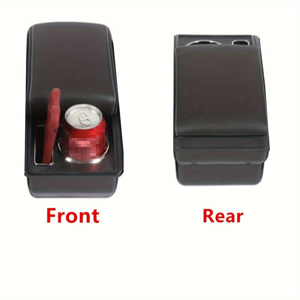 Car Interior Armrest Box Universal Fit for 15-19 Kia RIO Double Layer Storage