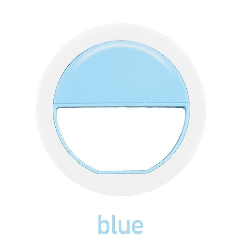 Telefon uchun portativ LED halqa chirog'i, jonli efir va selfilar paytida yuz go'zalligini oshirish uchun.