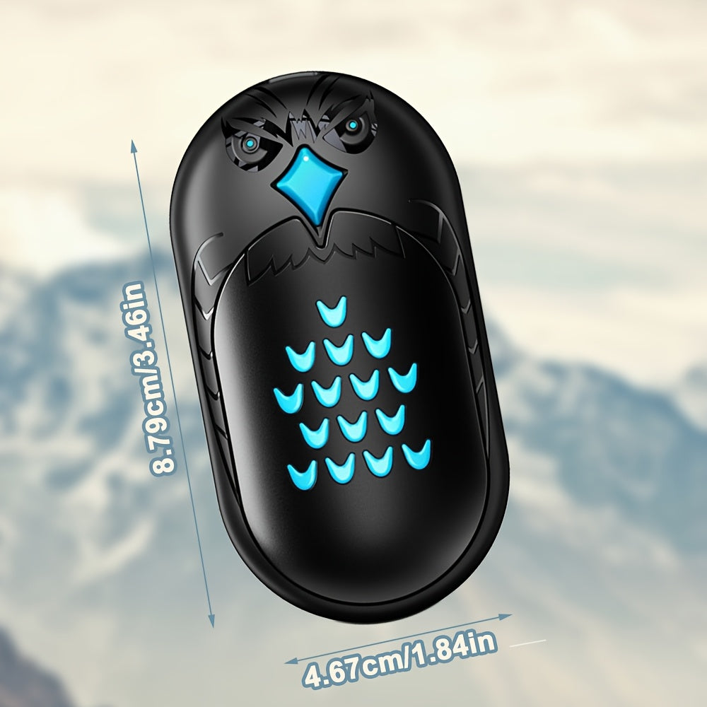 2-Piece USB Rechargeable Hand Warmers Portable Pocket Heaters Quick Charge 6000mAh