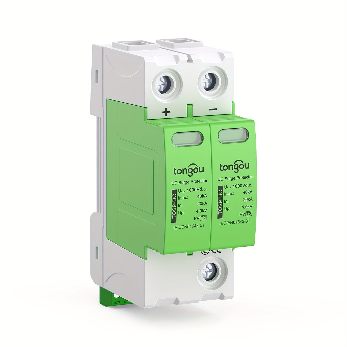 DC 1000V Surge Protector with Photovoltaic and Lightning Arrestor 2P Hardwired for Home Use