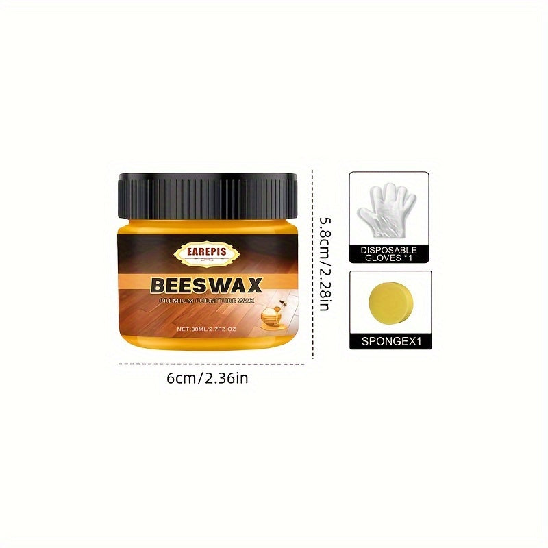 Beeswax Furniture Floor Polish Coconut Oil Gel Waterproof Anti-Crack Brightening
