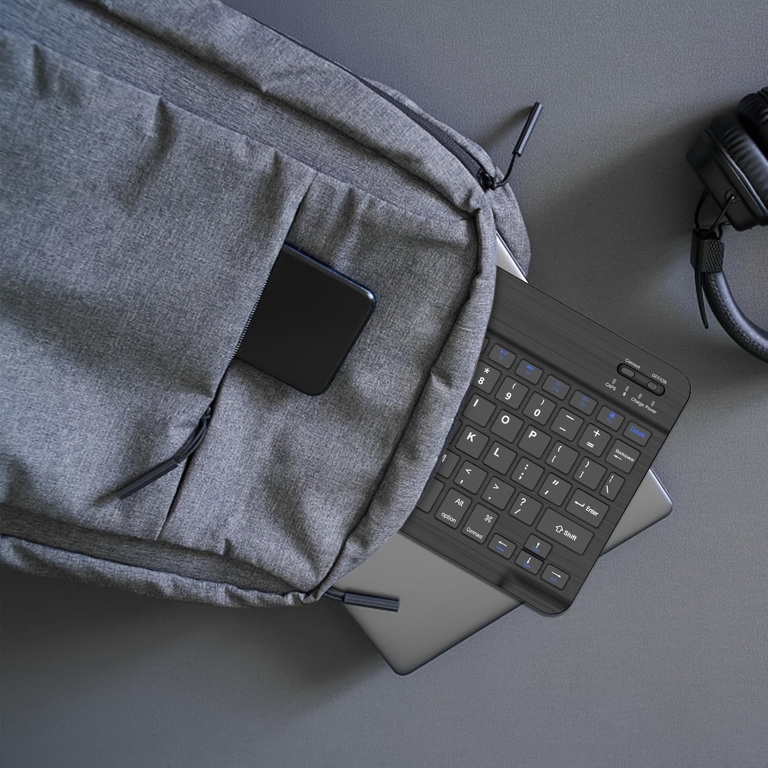 Wireless Keyboard Ultra-Slim Rechargeable with Function Keys for Android Windows iPad Pro Air Mini