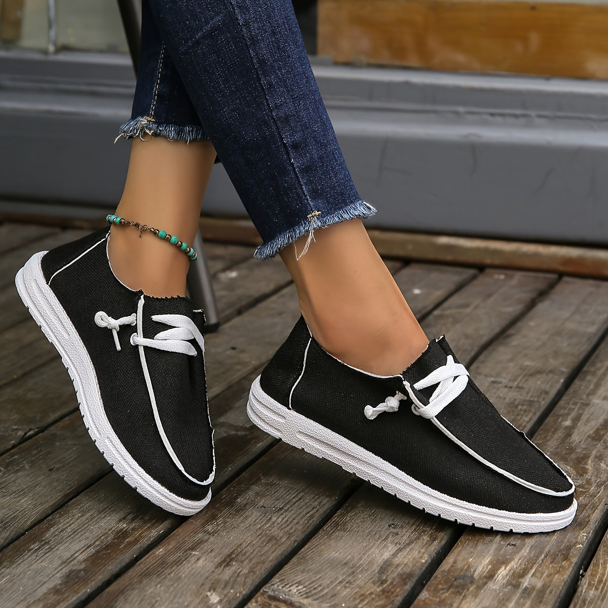 Women's Plus Size Lightweight Breathable Penny Loafers Gray White Casual Slip-On Shoes