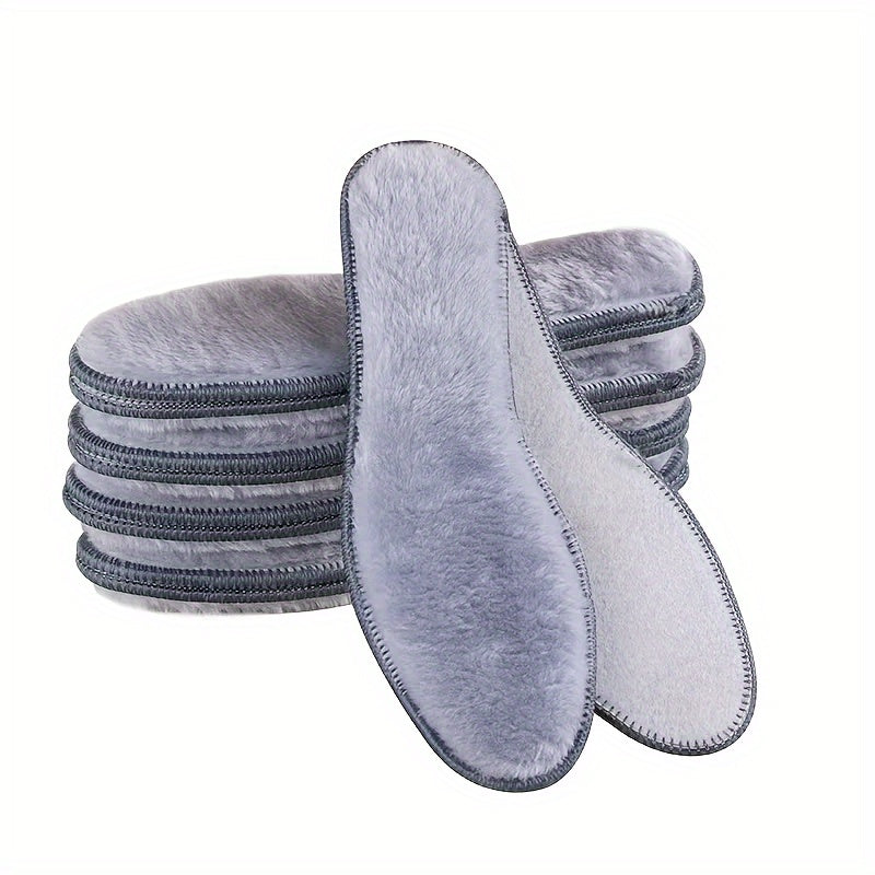 Unisex Thick Felt Insoles for Winter Breathable Soft Heating EU36-45
