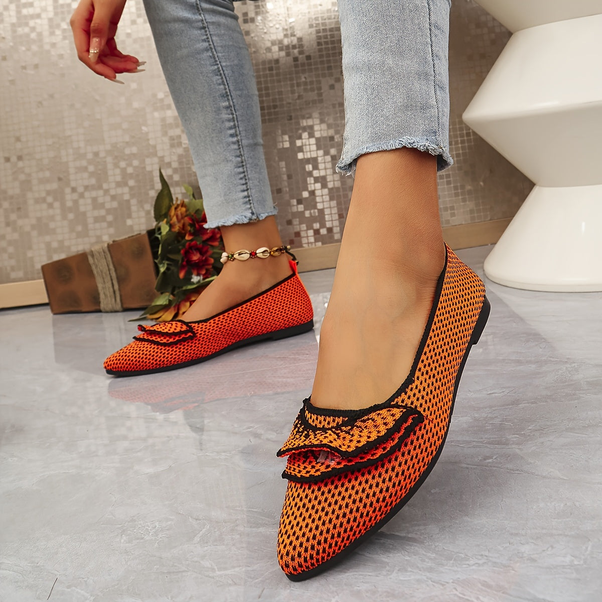 Женские туфли на плоской подошве с Т-образным ремешком из дышащей ткани, Мэри Джейн, всесезонные