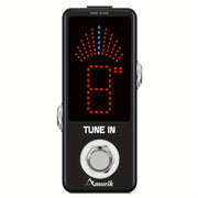 Chromatic Guitar Tuner Pedal with True Bypass and ±1 Cent Accuracy for Electric Guitar and Bass