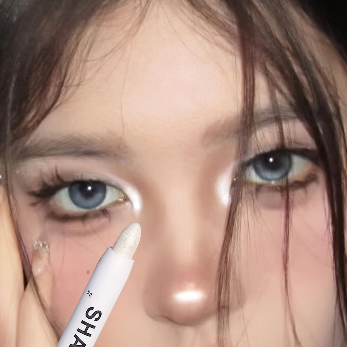 Resaltador de ojos para festival de música, bolígrafo iluminador para esquinas de los ojos, bolígrafo con purpurina para párpados