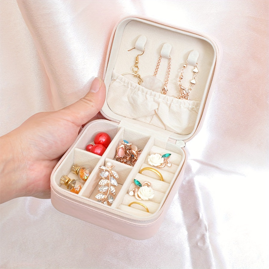 Elegant Velvet Jewelry Organizer for Necklaces Rings and Earrings
