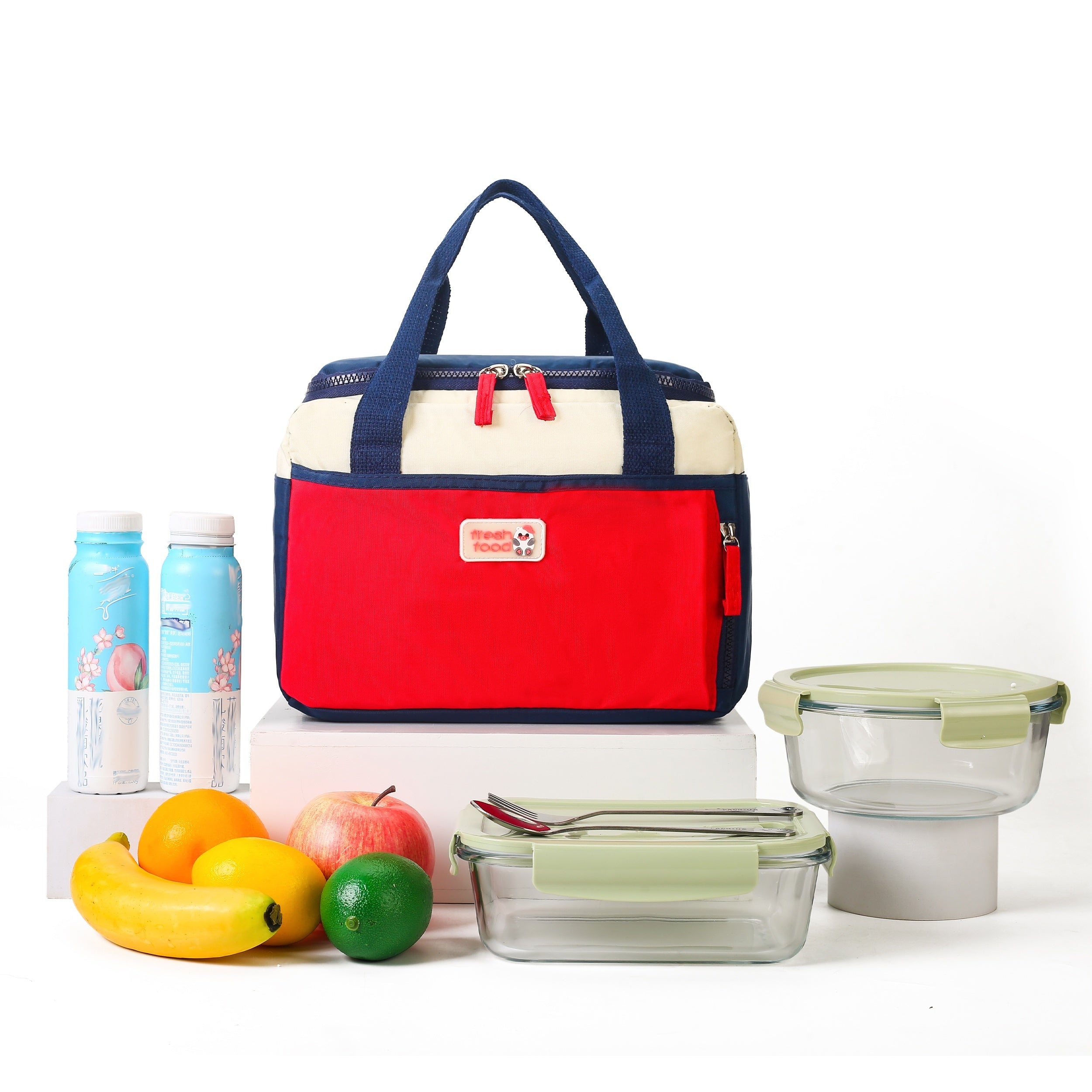 Bolsa de almuerzo aislada para mujeres y hombres, tote reutilizable con diseño a prueba de fugas