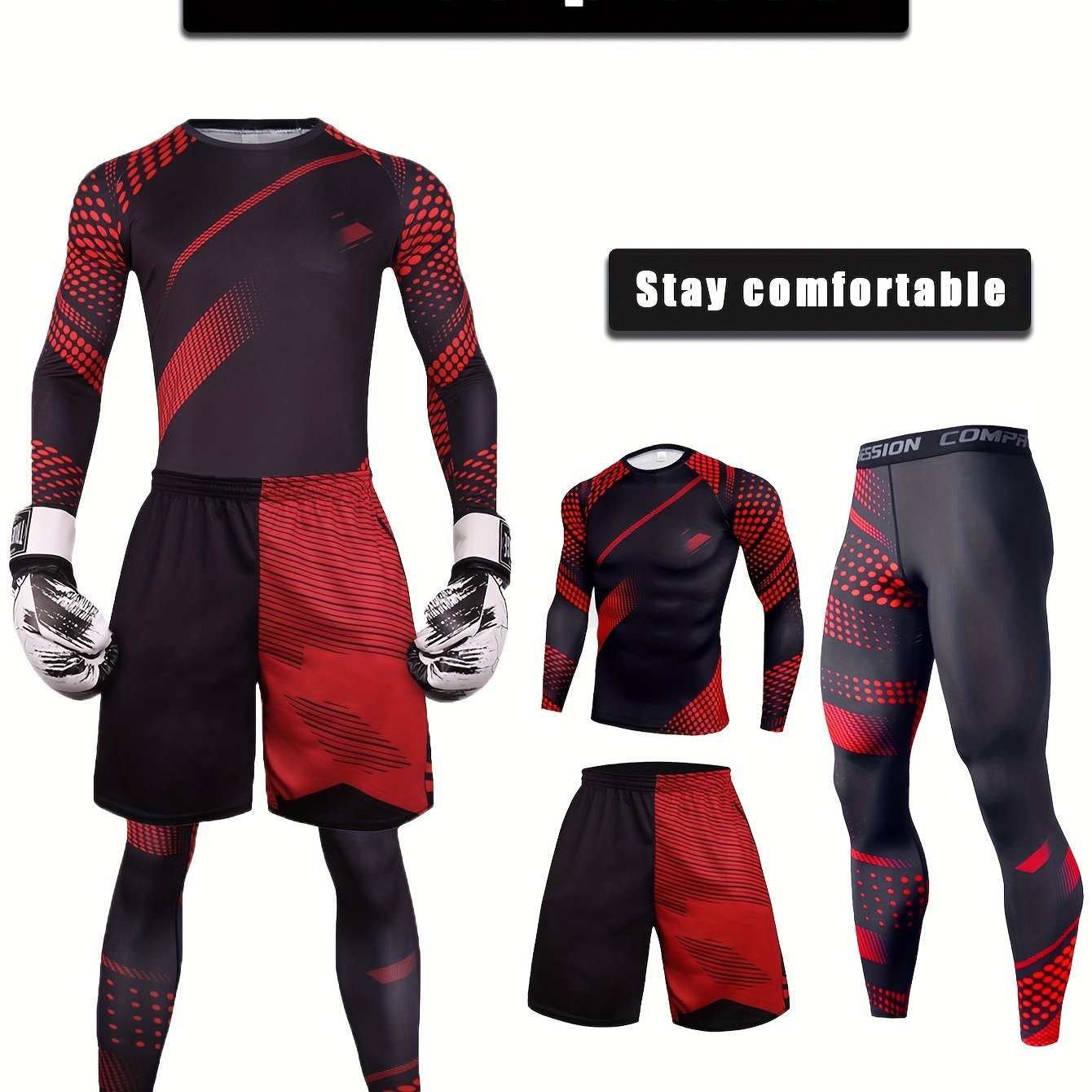 Conjunto deportivo de camuflaje para hombre, set de 3 piezas para entrenamiento, gimnasio, correr, ciclismo y entrenamiento