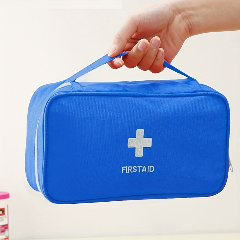 Oxford Cloth First Aid Kit Portable Medical Emergency Bag with Slogan Graphic
