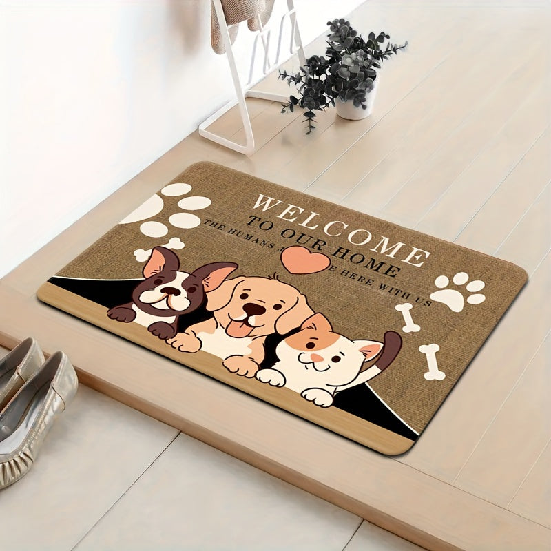 New Design Rug for Bathroom Kitchen Bedroom Doormat Flannel Mat Non-Slip