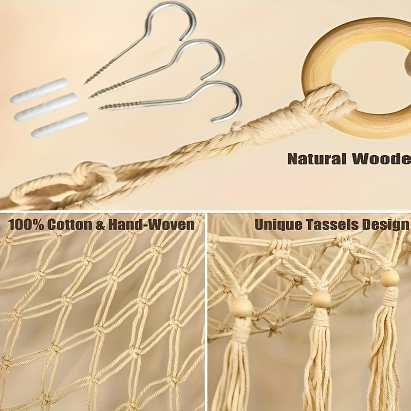 Ручная работа Большая Сетчатая Подвесная Гамак для Игрушек - Бохо Девочек Нурсерии Игровой Комнаты Спальни Органайзер Полка для Плюшевых Игрушек, 1 шт. - Идеальный Подарок на Рождество, Хэллоуин, День Благодарения