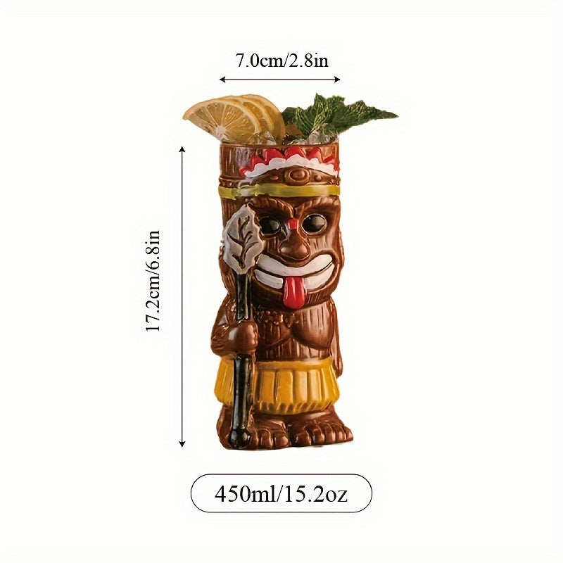 Hawaiian Tiki Cocktail Mug for Bars, Restaurants, Home Use