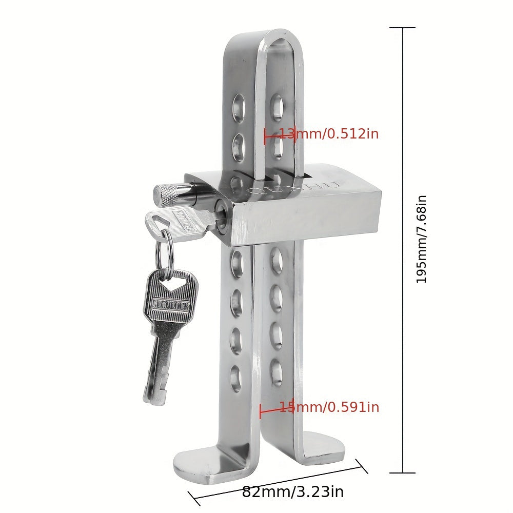 Universal Steel Car Brake Pedal Lock Anti-Theft Security Device
