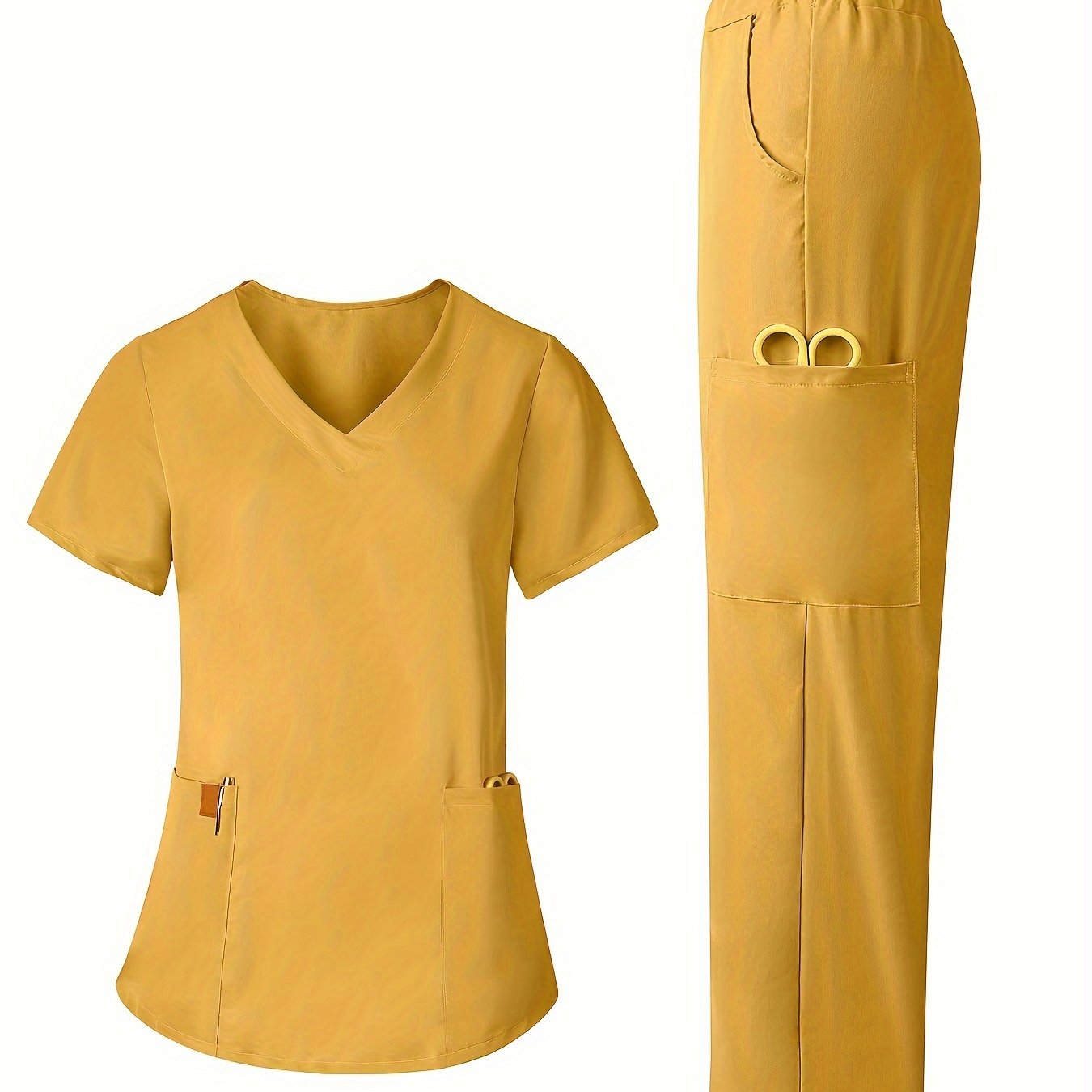 Unisex Medical Surgical Gown Set Top and Pants Polyester Spandex All Season