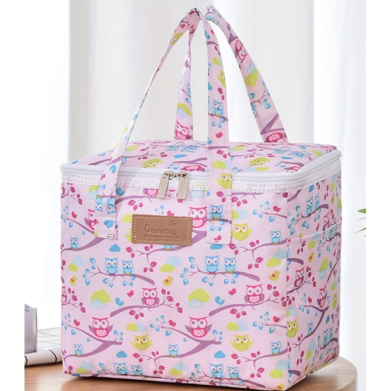 Insulated Lunch Bag Durable Oxford Cloth Portable Food Cooler for Camping Picnics