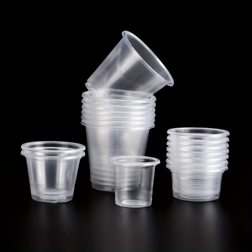 Set of 50 Clear Polypropylene Insulated Aviation Cups 20/30/40/85ml