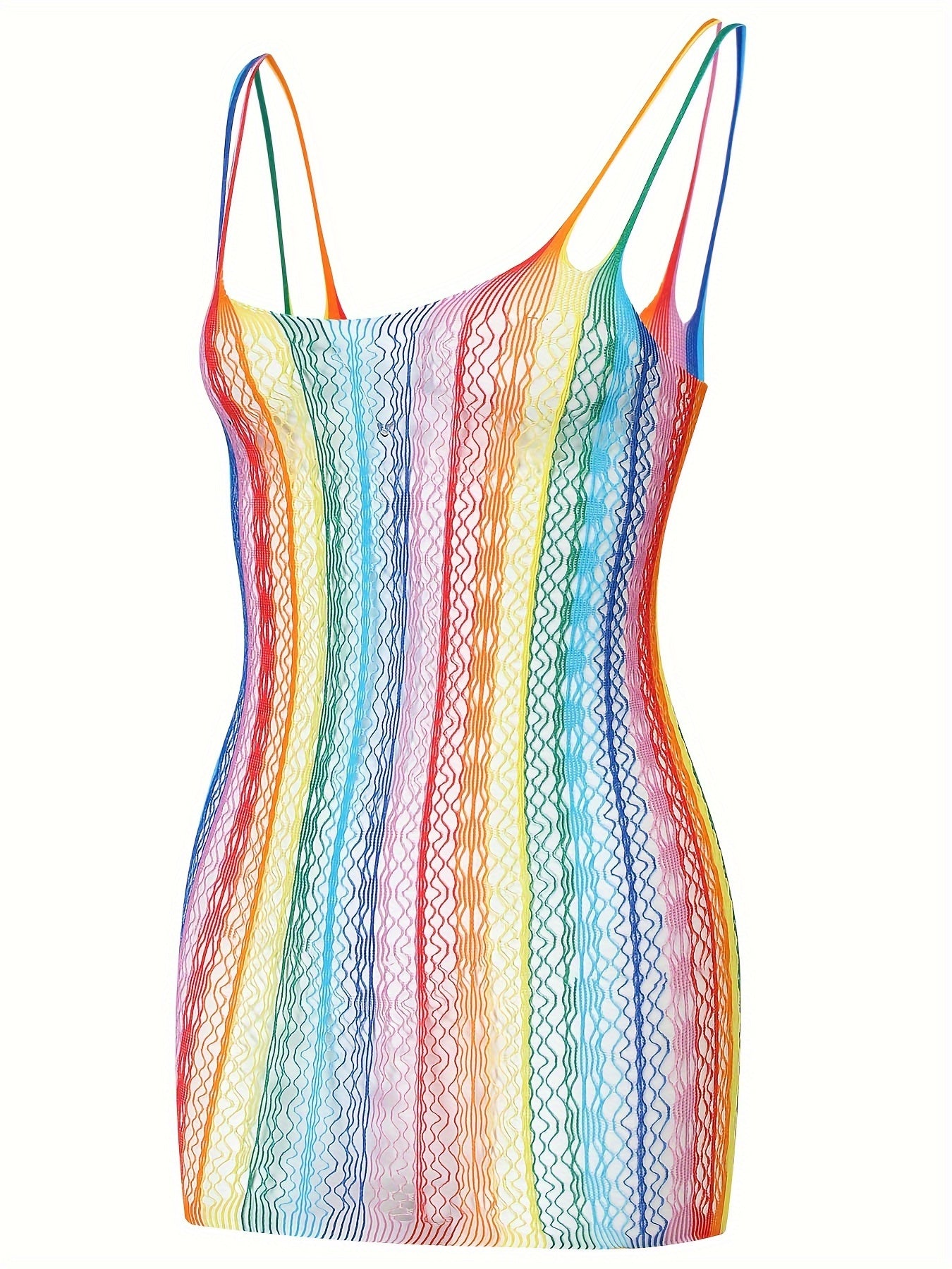 Vestido de lencería transparente para mujer con liguero, sin ropa interior, sexy ropa de noche