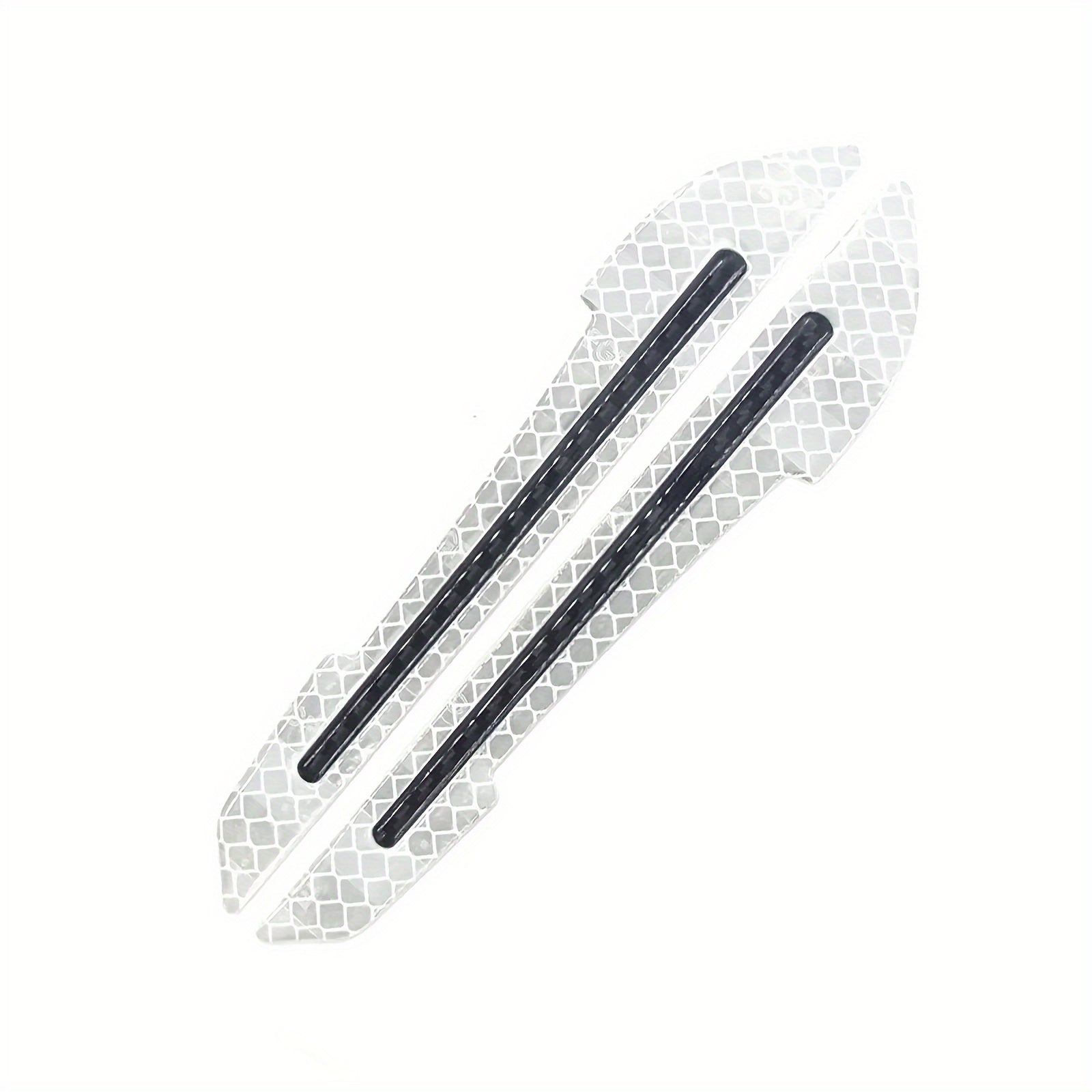 2pcs Reflective Car Bumper Strips Safety Warning Stickers in Multiple Colors