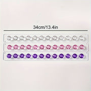 Acrylic Wall Mount Necklace Display Rack with Hooks for Jewelry Organization