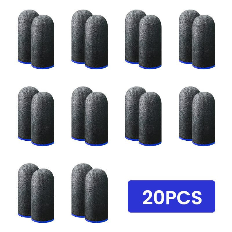 20 Finger Cover Gaming Controller Gloves for PUBG Sweat-Proof Non-Scratch Touch Screen Thumb Sleeves