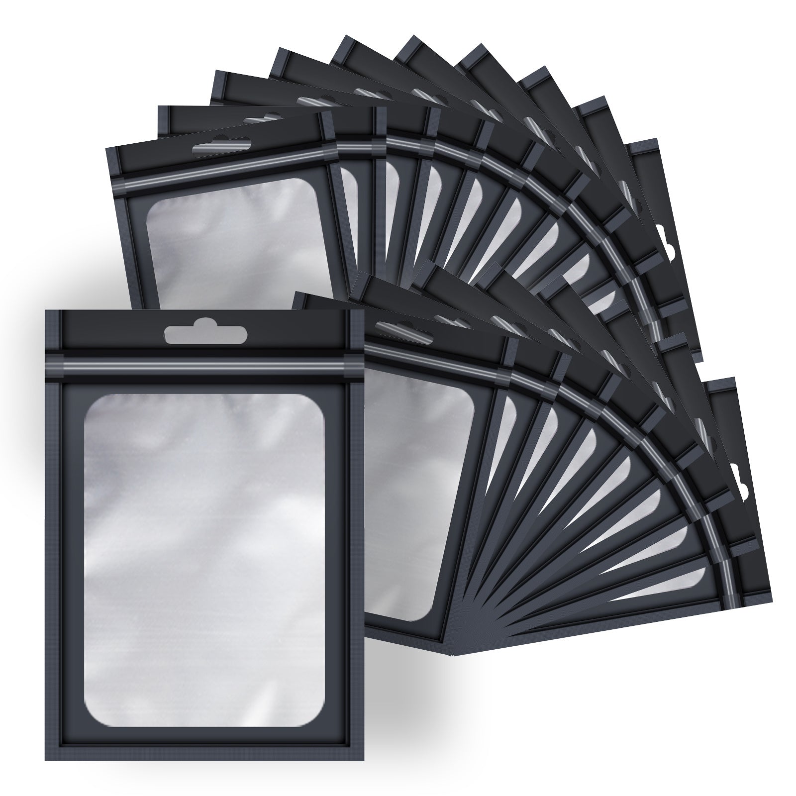 100 шт. голографических многоразовых герметичных пакетов для хранения продуктов с алюминиевой фольгой